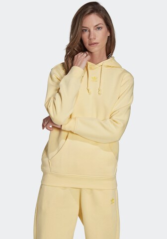 ADIDAS ORIGINALS - Sweatshirt 'Adicolor Essentials Fleece' em amarelo: frente