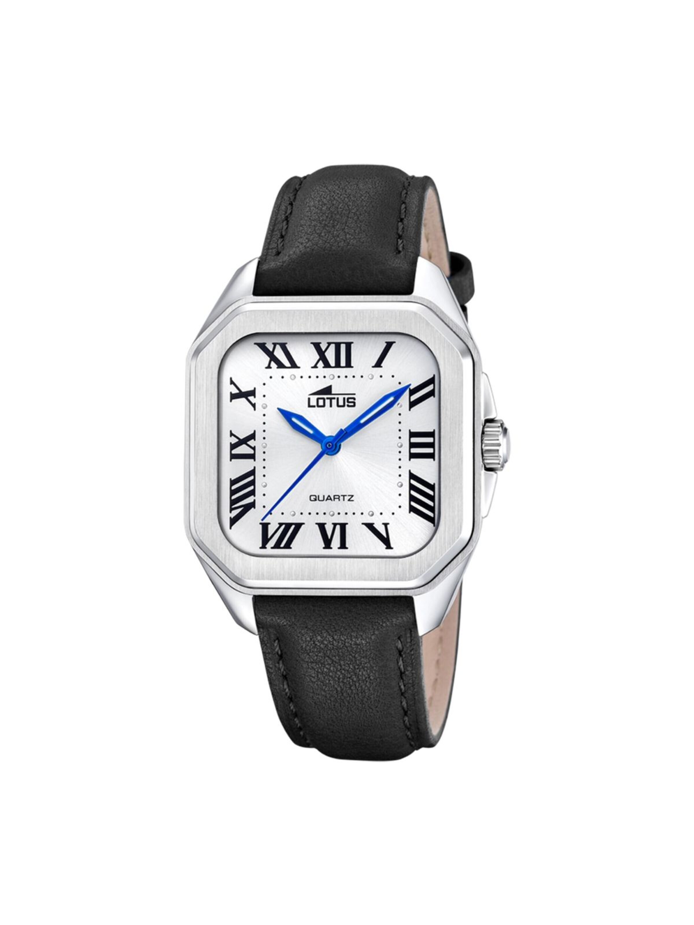 Montre à affichage analogique 'Lotus - Watch Square - Quartz watch movement - Watch case width: 35 mm' Lotus en noir : devant