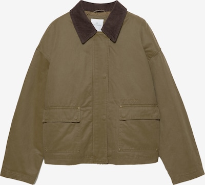 Pull&Bear Prijelazna jakna 'PACIFIC' veličine XS u zeleno smeđa / tamno smeđa, Pregled proizvoda