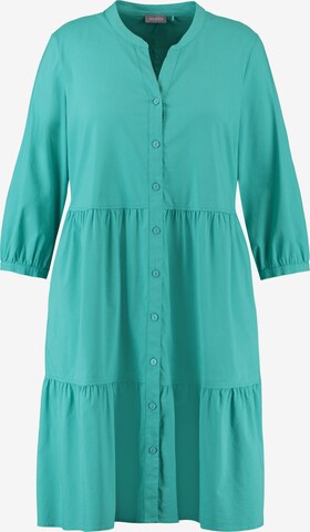 SAMOON Shirt dress in Green: front