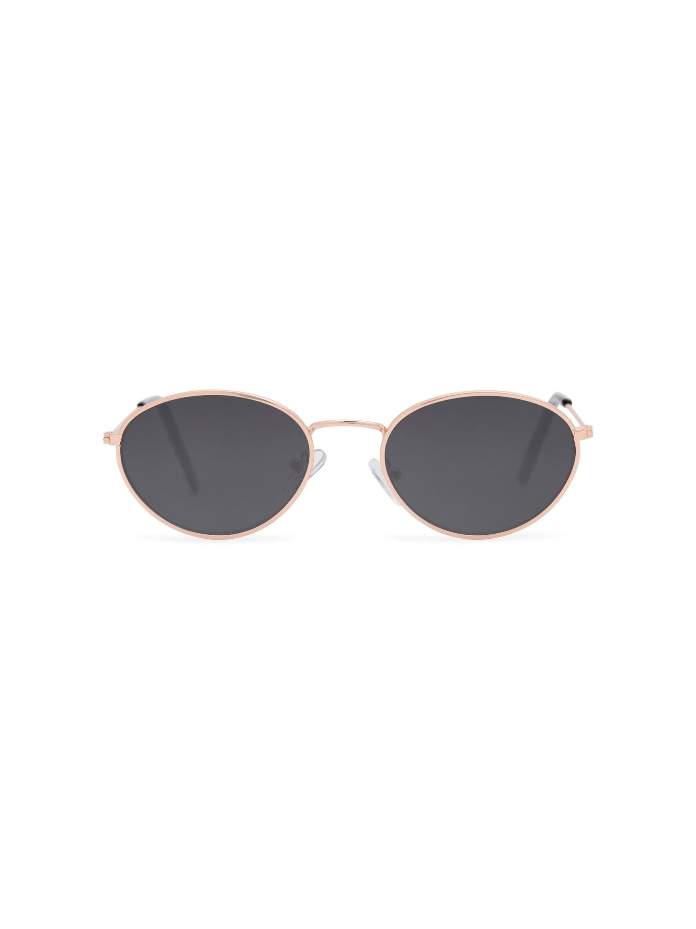 Maxte Sonnenbrille 'The Aurelia Oval Classic Metal Frame Sunglasses'‌‌‌‌‌‌ in Gold: Vorderseite