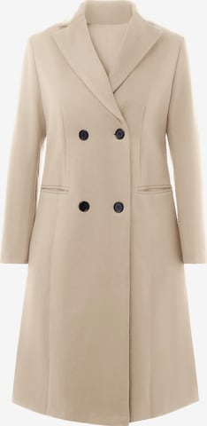 Manteau mi-saison Imily Bela en beige : devant