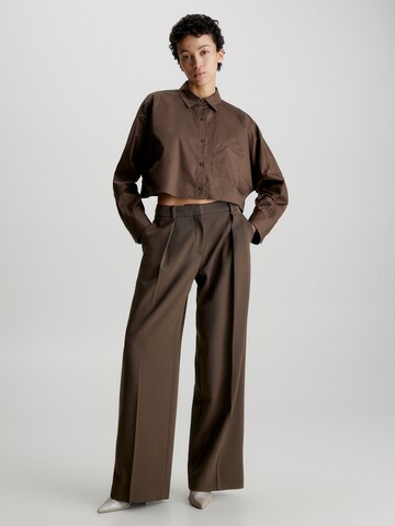 Calvin Klein Bluse in Braun