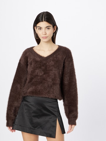 WEEKDAY Sweater 'Cora' in Brown: front