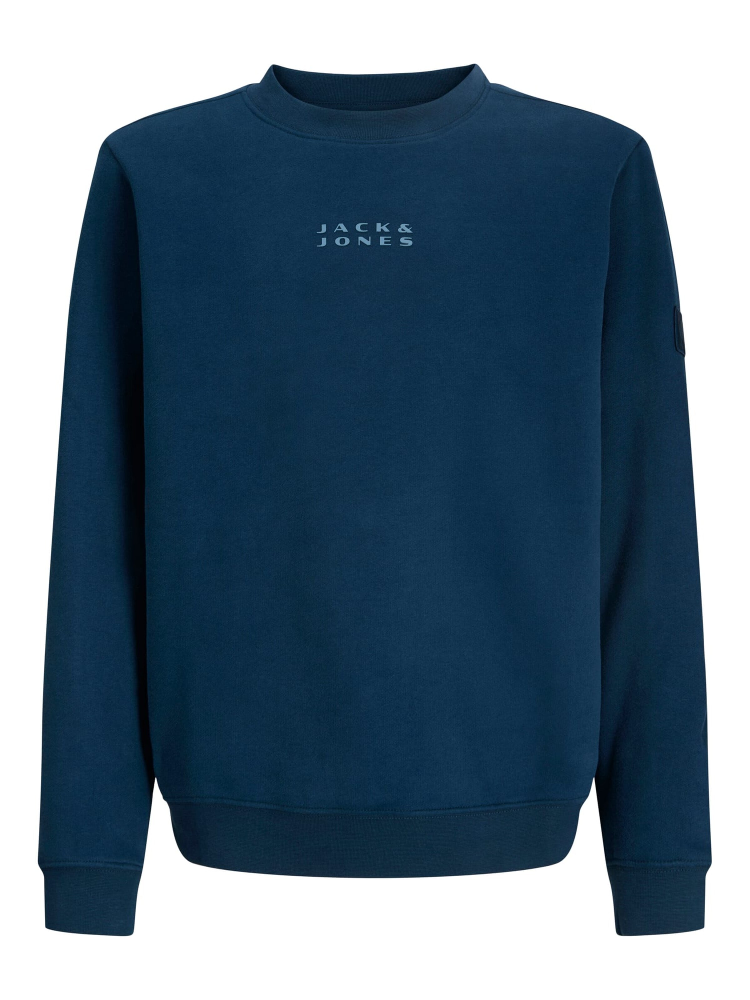 JACK & JONES Sweatshirt 'Point' in Blauw: voorkant