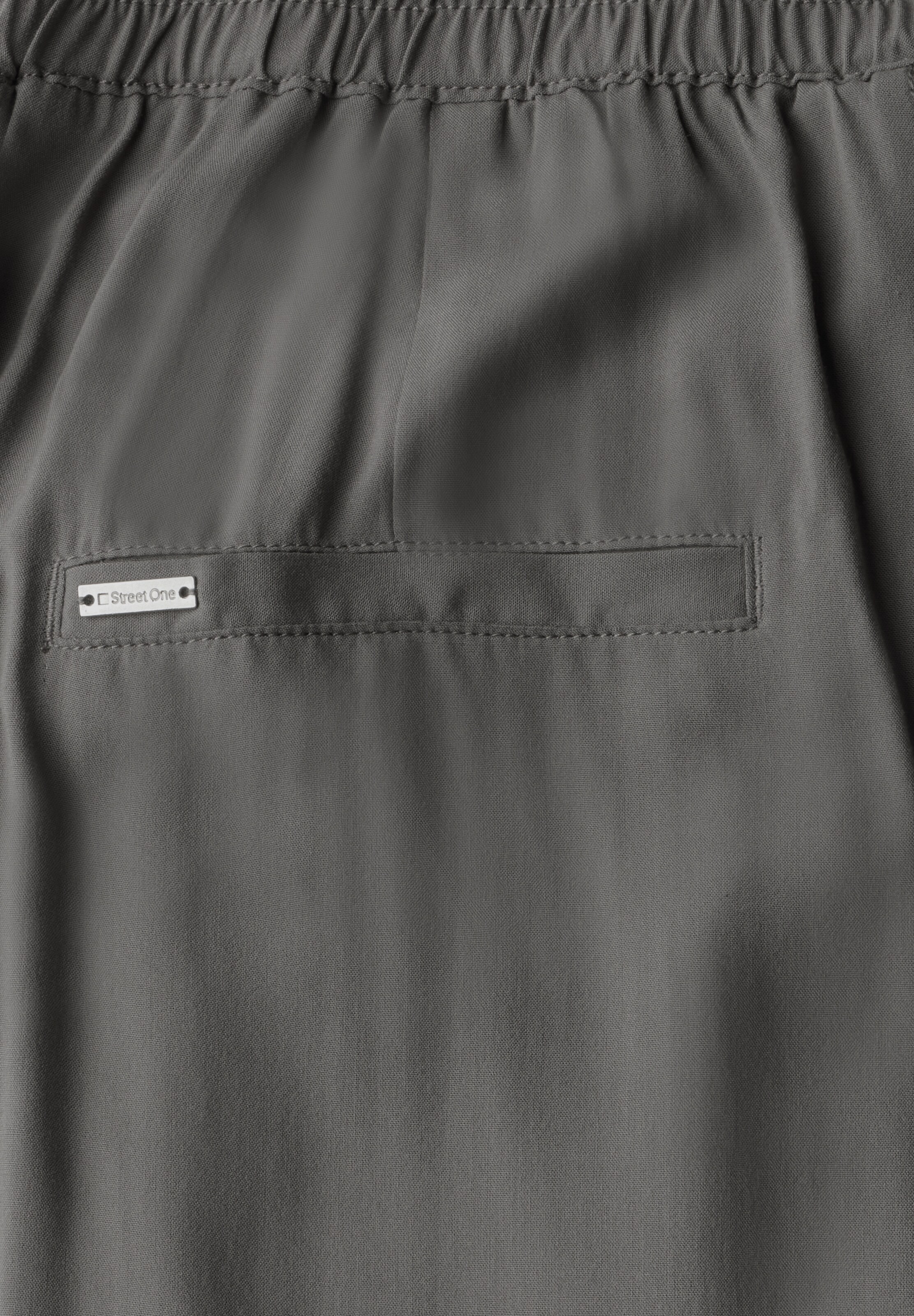 STREET ONE Wide Leg Hose in Grau