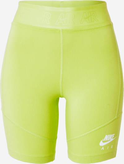 Leggings 'Air' Nike Sportswear pe verde limetă / alb, Vizualizare produs