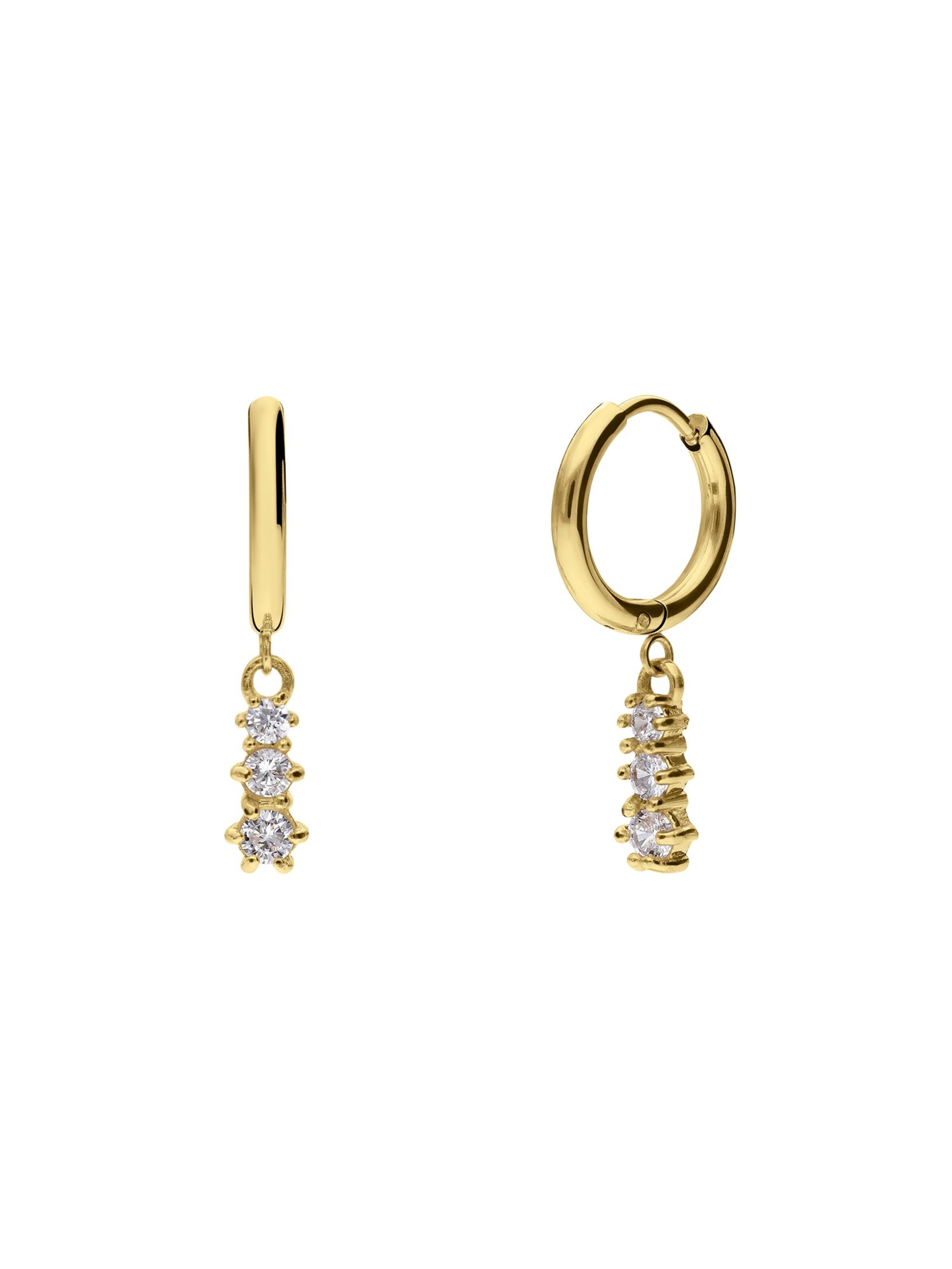 Lucardi Oorbellen 'Weinlese' in Goud: voorkant