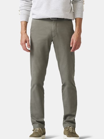 MEYER Regular Chinohose 'BONN' in Grün: Vorderseite