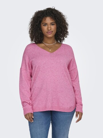 ONLY Carmakoma Sweater 'CARMargareta' in Pink: front