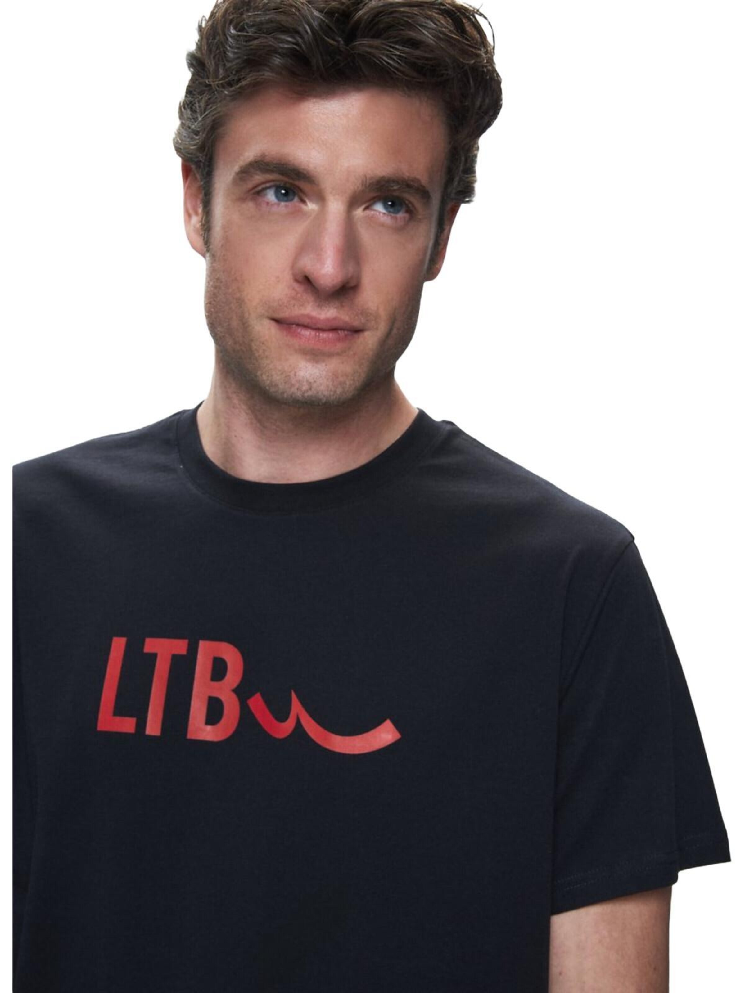 Maglietta 'Slogan T-Shirt' di LTB Jeans in nero