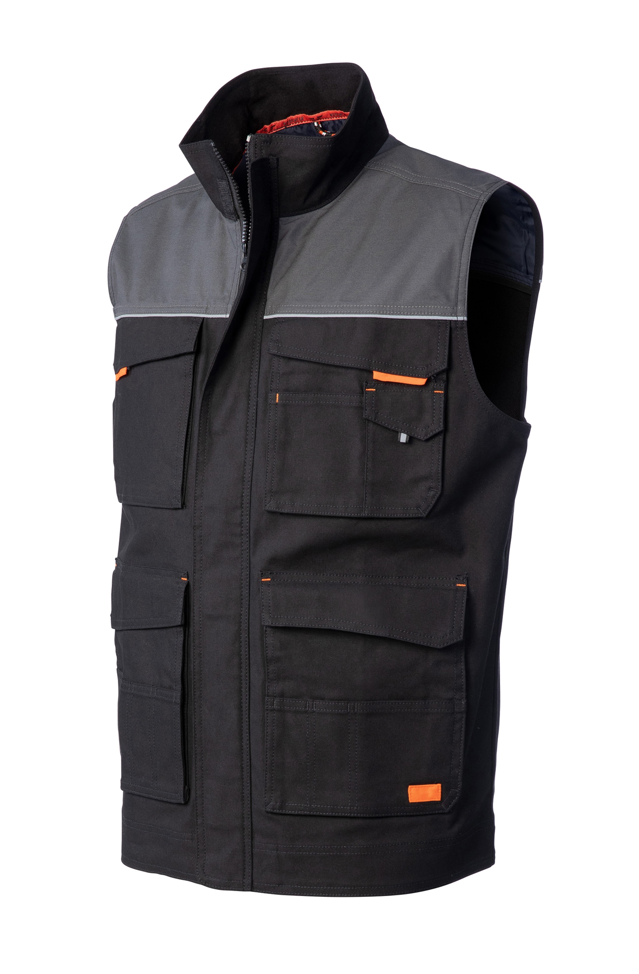Hero Weste in Grau: Vorderseite