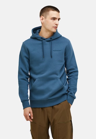 PEAK PERFORMANCE Sweatshirt in Blauw: voorkant
