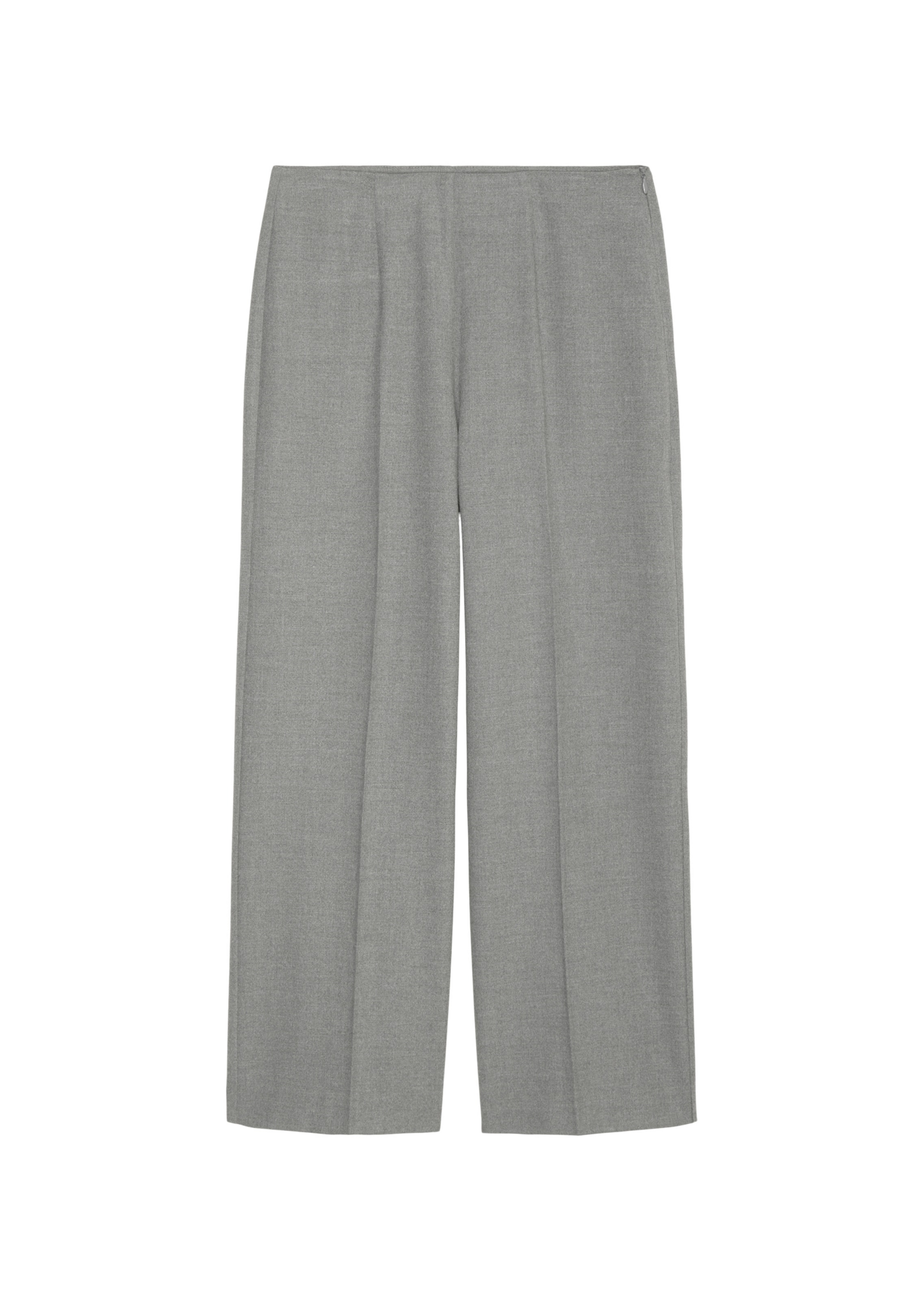 Wide leg Pantaloni di Marc O'Polo in grigio: frontale