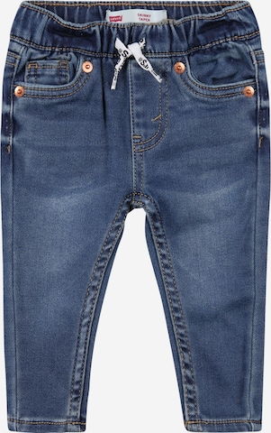 Levi's Kids Skinny Jeans 'LVB SKINNY DOBBY PULL ON PANTS' in Blauw: voorkant