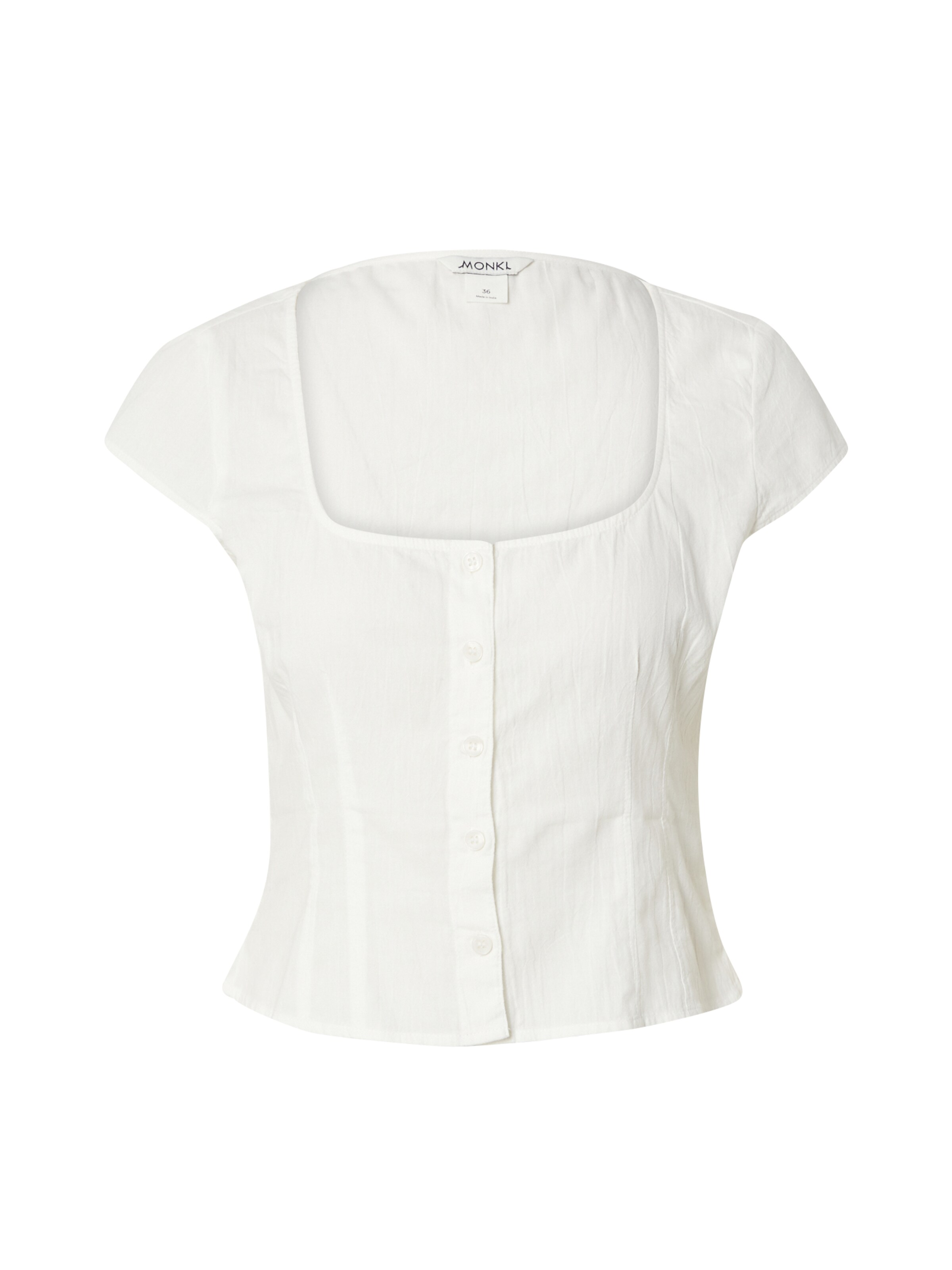 Monki Blúzka - Biela: predná strana