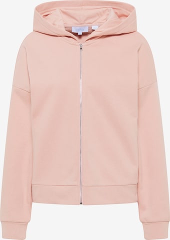 Veste de survêtement usha BLUE LABEL en rose : devant