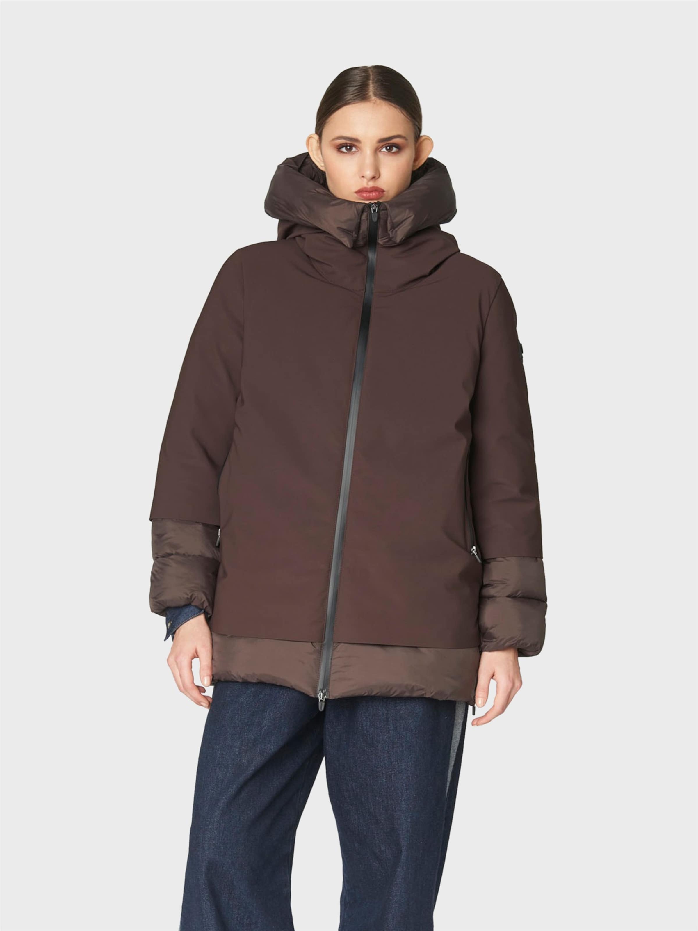 Canadian Classics Tussenparka ' BECANCOUR MID ' in Bruin: voorkant