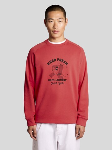 Sweat-shirt 'Keep Fresh' Lyle & Scott en rouge : devant