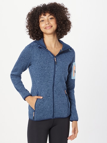 CMP Functionele fleece jas in Blauw: voorkant