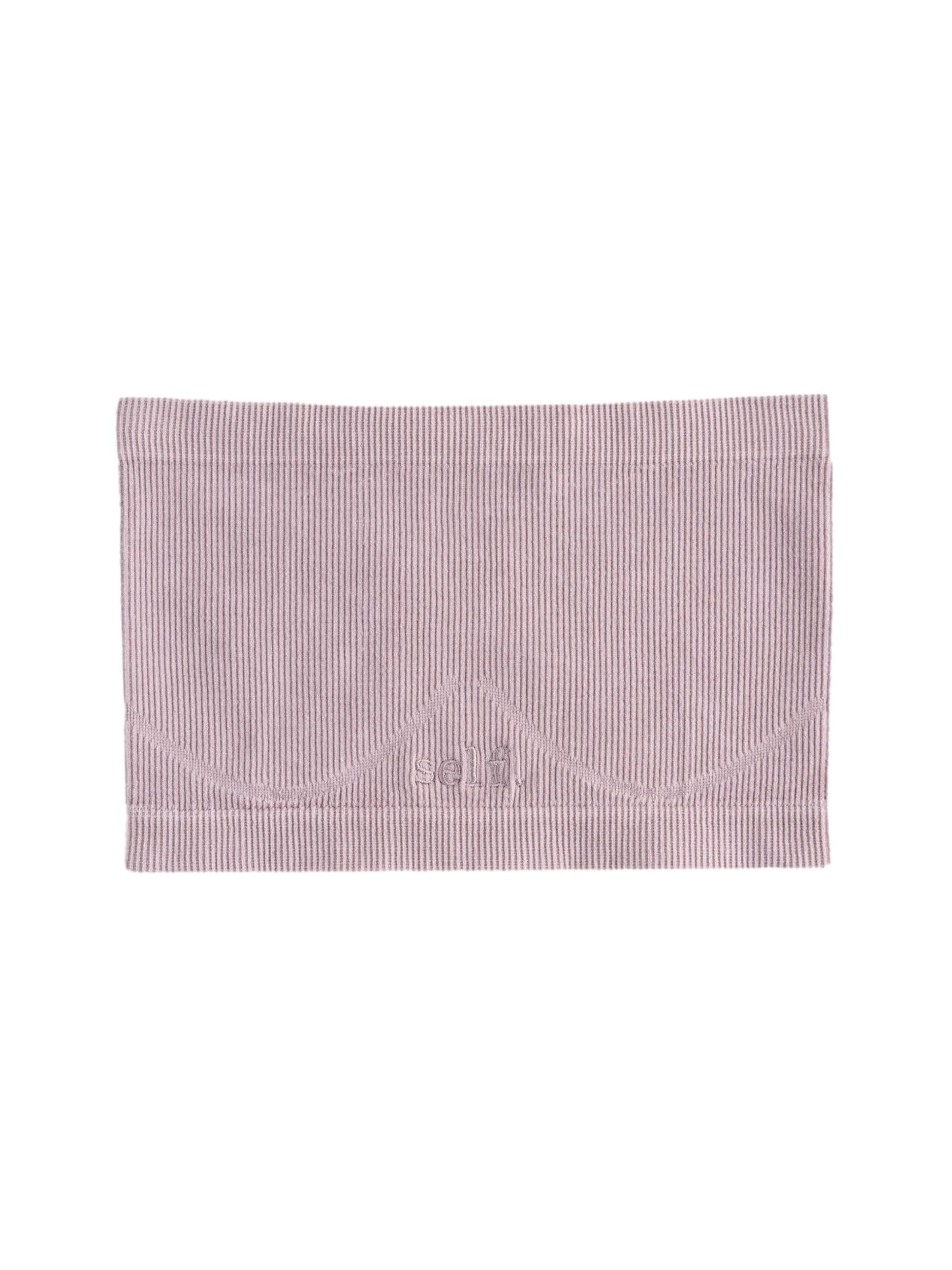 self. Bandeau Bra in Purple: front