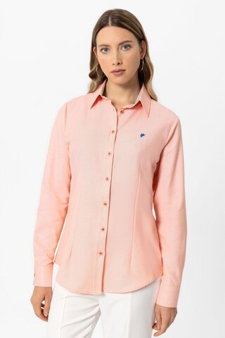 DENIM CULTURE Blouse ' NIHAN ' in Orange: front