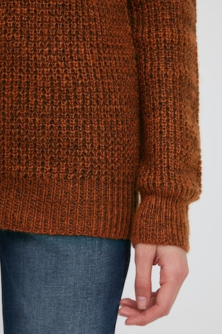 ICHI Sweater 'IHODANSA LS' in Brown