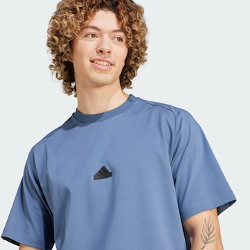ADIDAS SPORTSWEAR - Camisa funcionais 'Z.N.E.' em azul