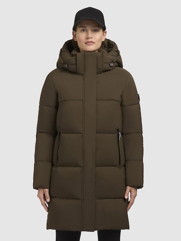 Veste d’hiver ' HAYA MATT ' khujo en vert : devant