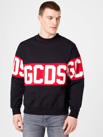 GCDS Sweatshirt in Black: front