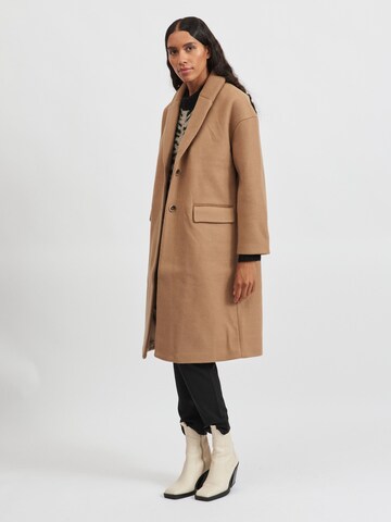 VILA Between-Seasons Coat in Brown