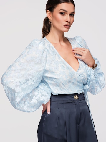 Ombre Blouse in Blauw
