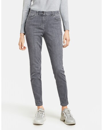 GERRY WEBER Slimfit Jeans in Grijs: voorkant