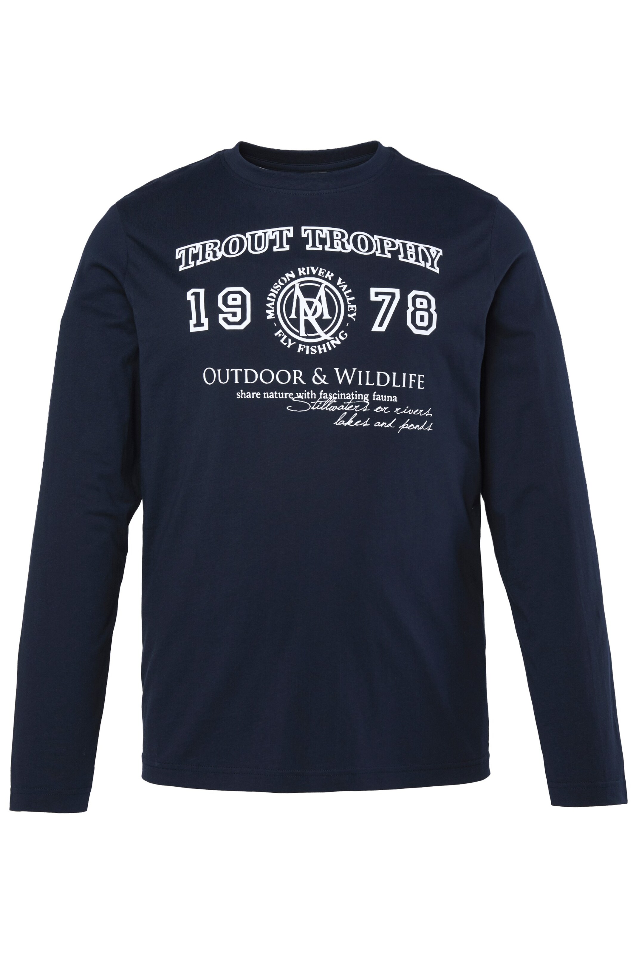 Men Plus Shirt in Blau: Vorderseite