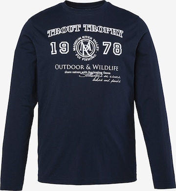 Men Plus Shirt in Blau: Vorderseite