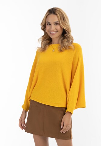 IZIA Sweater in Yellow: front