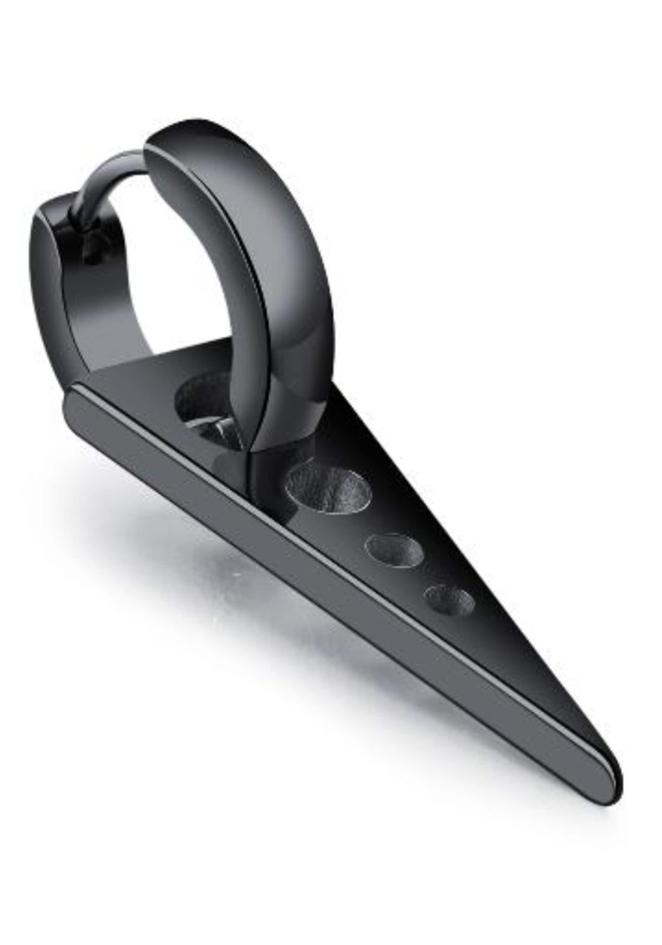 FIRETTI Ohrring in Grau: Vorderseite