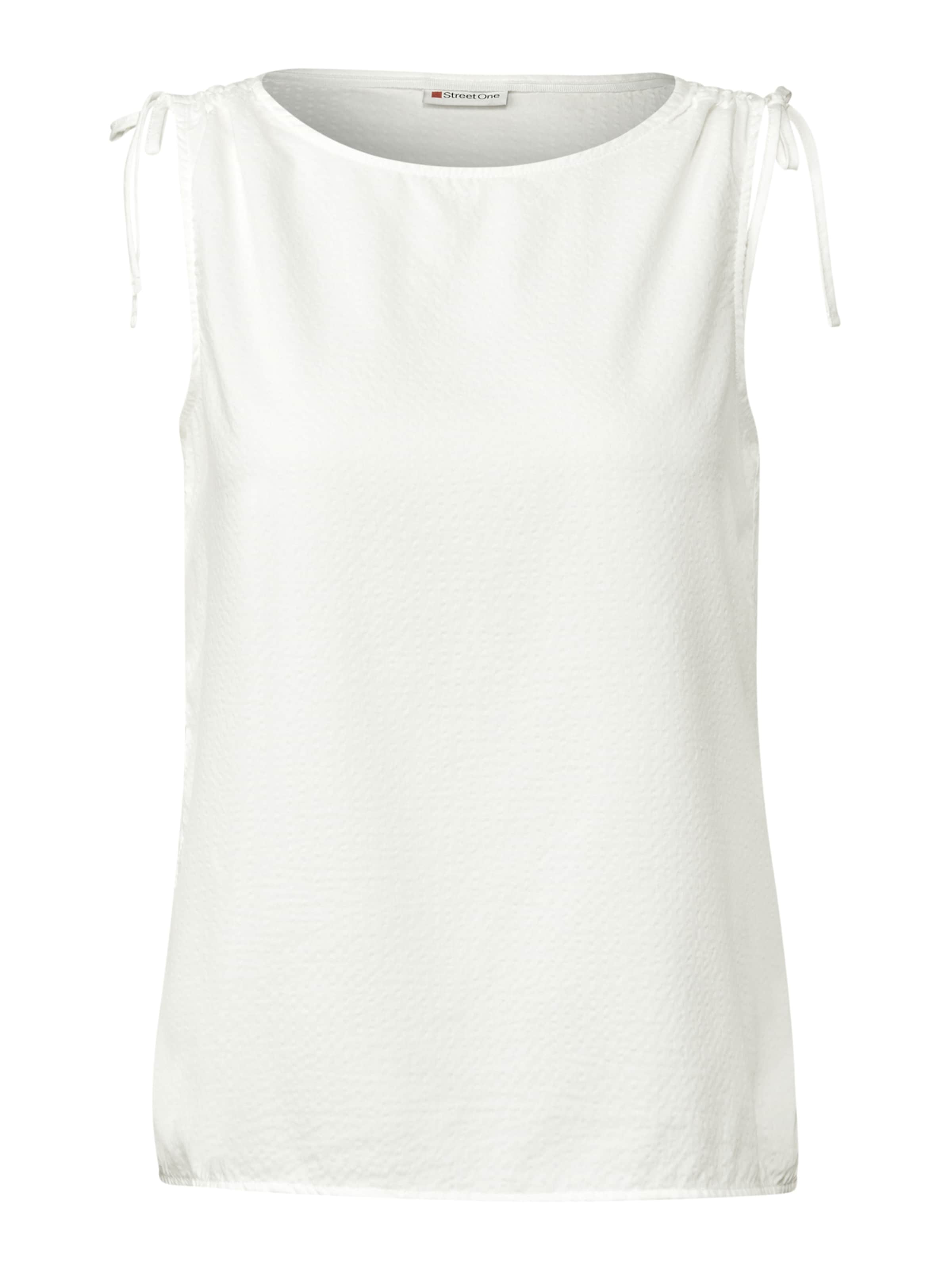 STREET ONE Μπλούζα σε λευκό: μπροστά