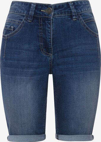 LAURASØN Slimfit Jeans in Blauw: voorkant