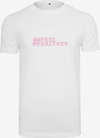 Merchcode Shirt 'Free Britney' in Weiß: predná strana