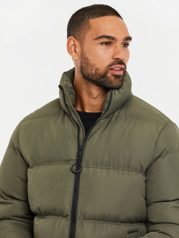 Threadbare Winter Jacket in Green