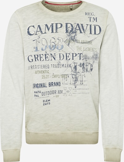 CAMP DAVID Sweatshirt in rauchblau / grün / schwarz, Produktansicht