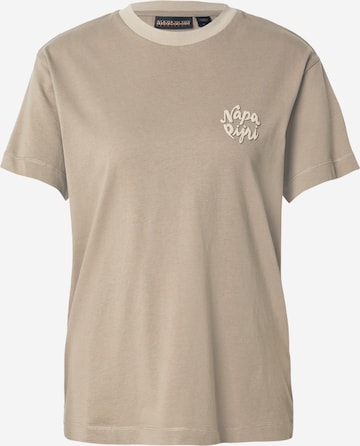 Tricou 'S-FEDAIA' de la NAPAPIJRI pe gri: față