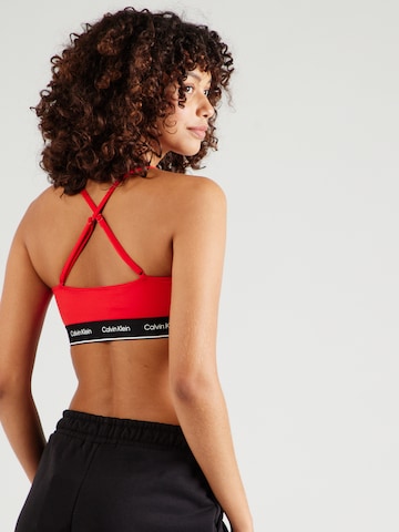 Bustier Hauts de bikini 'Meta Legacy ' Calvin Klein Swimwear en rouge