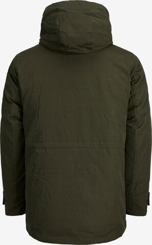 JACK & JONES Parka zimowa 'Mash' w kolorze zielony