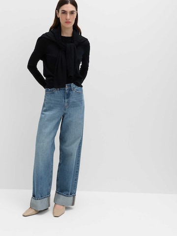 Marks & Spencer Wide leg Jeans in Blauw: voorkant