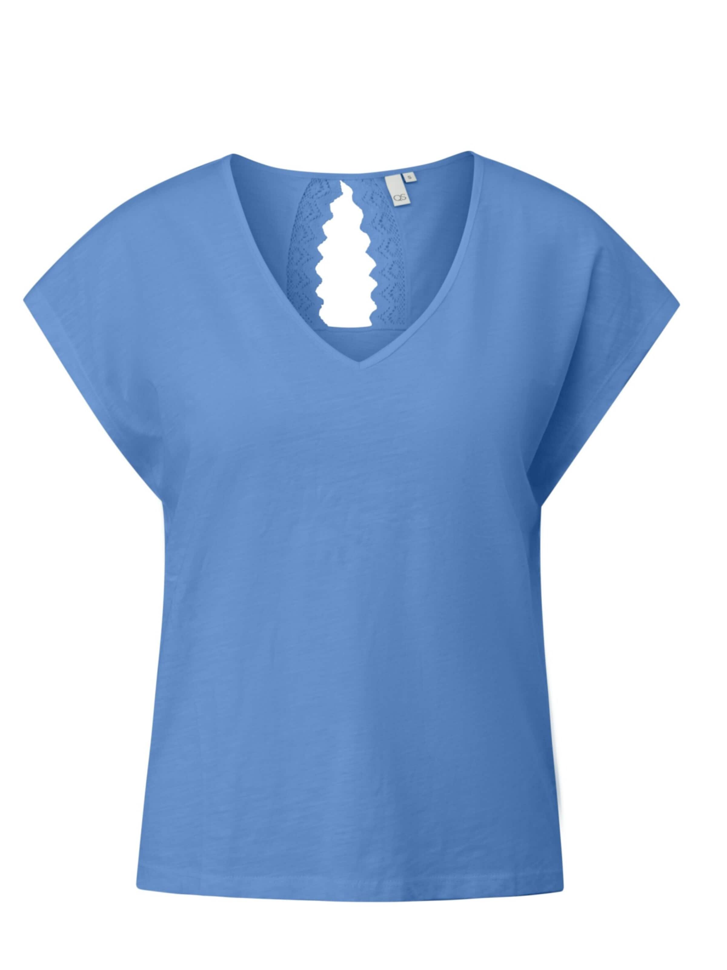 T-shirt 'Q/S designed by - Dames t-shirt' QS en bleu : devant