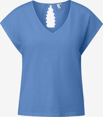 T-shirt 'Q/S designed by - Dames t-shirt' QS en bleu : devant