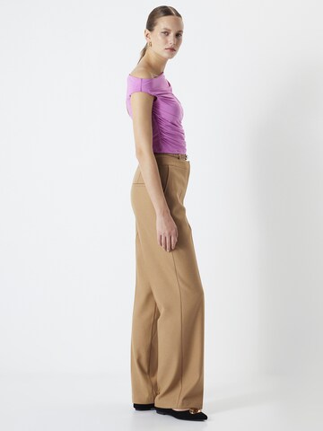 Ipekyol Loose fit Pleated Pants in Beige