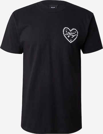 T-Shirt 'Be Mine' HUF en noir : devant